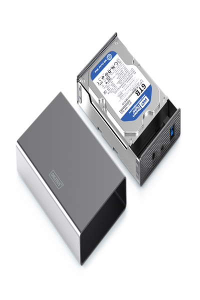 DIGITUS Hard Drive Enclosure USB3.0 3.5" SATA Aluminum - DA-71106-1