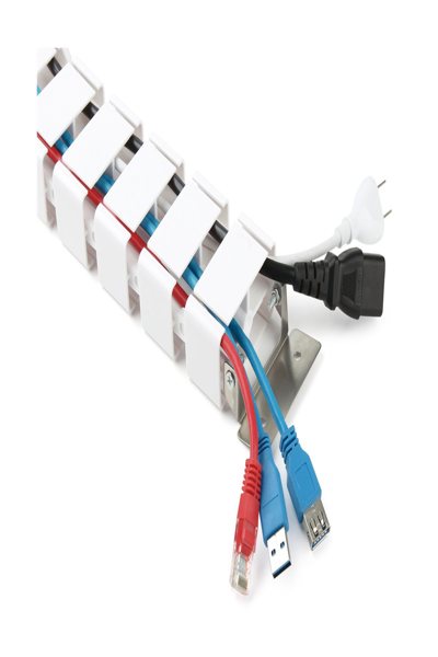 InLine Cable Duct Flexible for Height-Adjustable Tables White