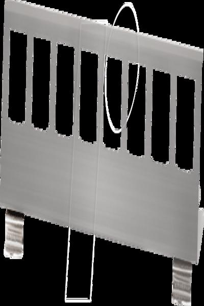 LogiLink MP0075 DIN Rail Holder 8 Keystone Stainless - MP0075