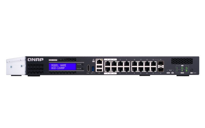 QNAP QGD-1600P - Switch - Smart - PoE++ (370 W) - QGD-1600P-4G