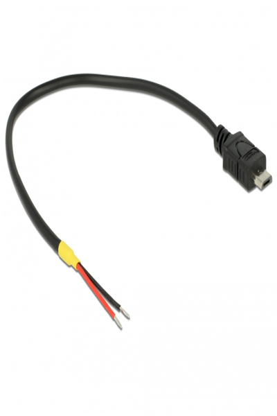 Delock Strömkabel - Micro-USB Typ B (endast ström) (M) till bar kabel - 85541