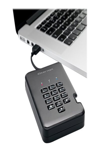 iStorage diskAshur PRO2 256-bit 512GB USB 3.2 FIPS Level 3 certified - secure encrypted solid-state drive IS-DAP2-256-SSD-512-C-X - 512 GB - USB Type-A - 3.2 Gen 1 (3.1 Gen 1) - 361 MB/s - 5 Gbit/s - Grey - ISDAP2256SSD512CX