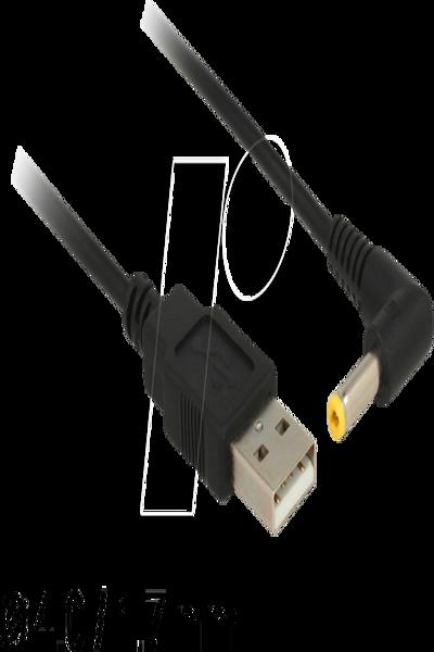 Delock USB-/strömkabel - USB (hane) till DC-uttag 4,0 x 1,7 mm (hane) vinklad - 85544