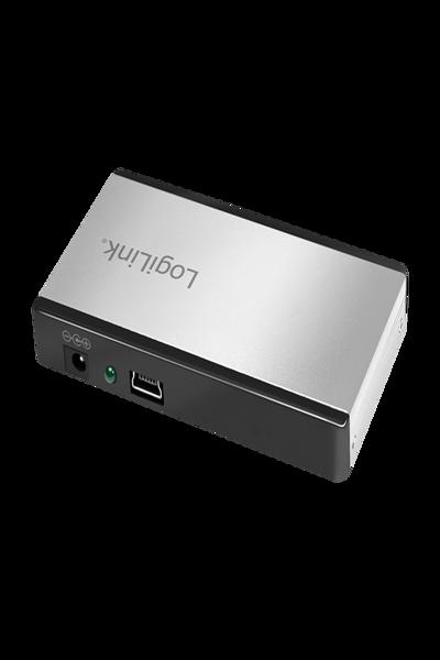 LogiLink UA0404 4-ports USB 2.0 Hub med strömadapter - UA0404