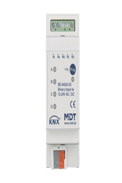 MDT BE-04024.02 Entrée binaire 4 voies 2TE REG 24VAC/DC