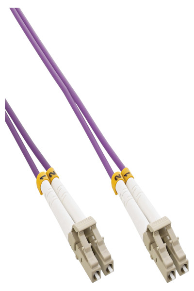 Câble fibre optique duplex InLine - LC/LC - 50/125 µm - OM4 - 20 m