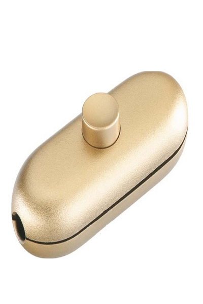Interrupteur à bouton-poussoir Bachmann 924.027 1P 250 V Or