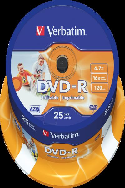 Verbatim 25x DVD-R - 4,7 GB 16x - 43538#PK1