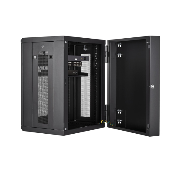 StarTech 15U Wall Mount Server Rack Up to 20in Deep - RK1520WALHM