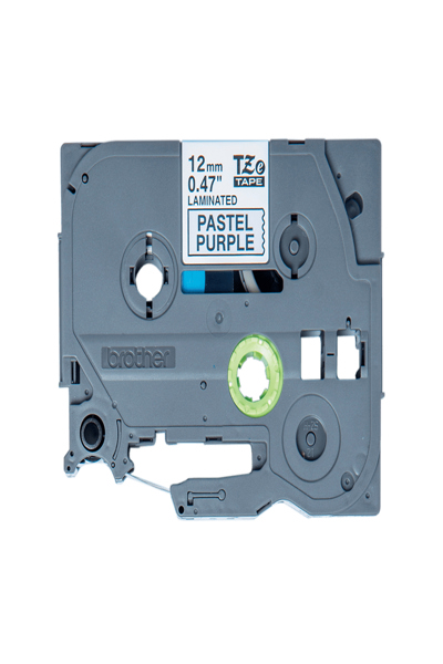 Brother TZe-MQF31 Black on Pastel Purple - TZEMQF31