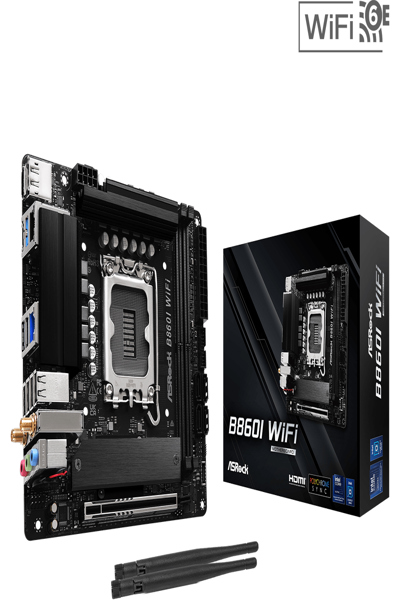 ASRock B860I WiFi - Moderkort - 90-MXBQQ-A0UAYZ