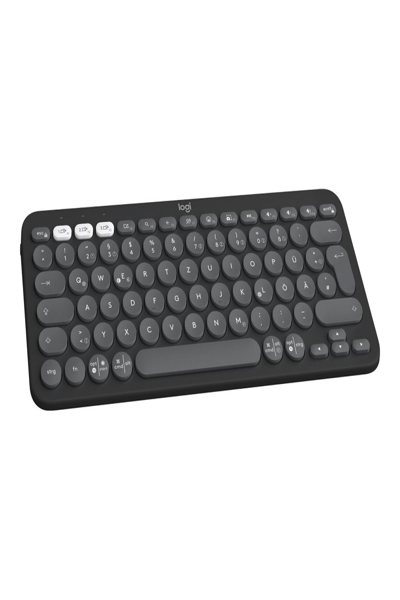 Logitech Pebble Keys 2 K380s - Mini - Wireless - RF Wireless + Bluetooth - Scissor key switch - AZERTY - Graphite - 920-011803