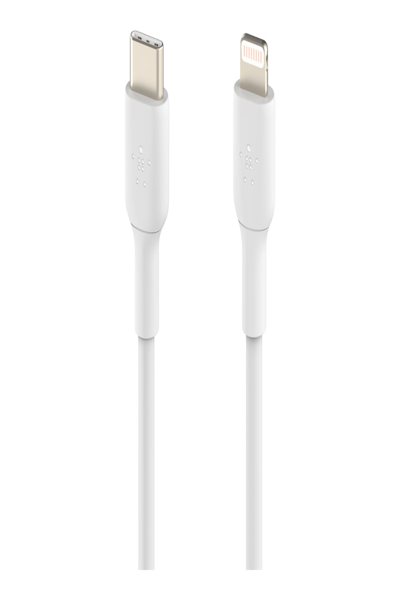 Belkin CAA003bt2MWH 2m Lightning till USB-C kabel - Vit - CAA003BT2MWH
