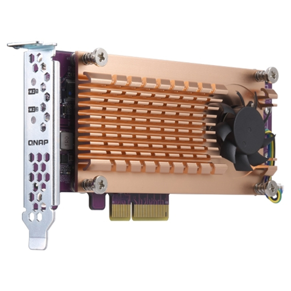 QNAP QM2-2P-244A Dual M.2 22110/2280 PCIe SSD expansion card - QM2-2P-244A