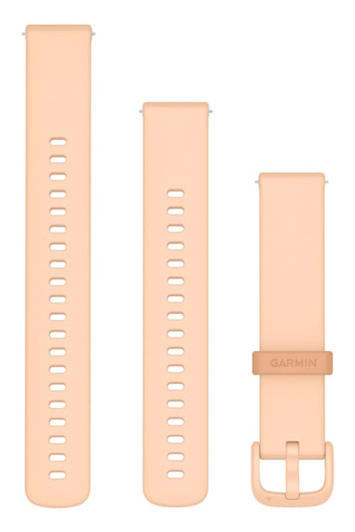 Bracelet à dégagement rapide Garmin en silicone rose aube
