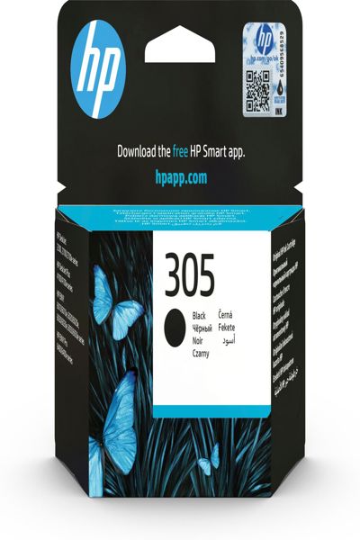 HP 305 Standard Yield: Black Ink Cartridge, 2ml, 120 pages