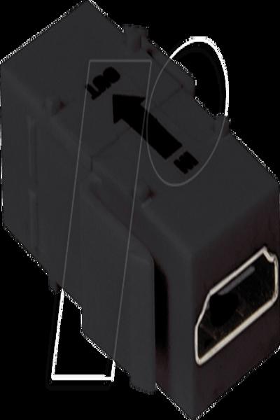 LogiLink HDMI Keystone Jack med Repeater - NK0033