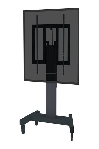 Neomounts PLASMA-M2550TBLACK TV trolley 42-85" - motorised - table tilt function - 150 kg - 106.7 cm (42") - 2.16 m (85") - 800 x 600 mm - Height adjustment - Black