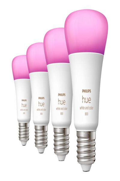 Signify Hue Blanc & Couleur E27 Pack de 4 4x570lm 60W