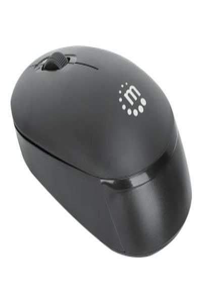 Manhattan Performance III Wireless Mouse - Black - 1000dpi - 2.4Ghz (up to 10m) - USB - Optical - Ambidextrous - Three Button with Scroll Wheel - USB nano receiver - AA battery (not included) - Low friction base - Three Year Warranty - Retail Box - Ambidextrous - O - 190145
