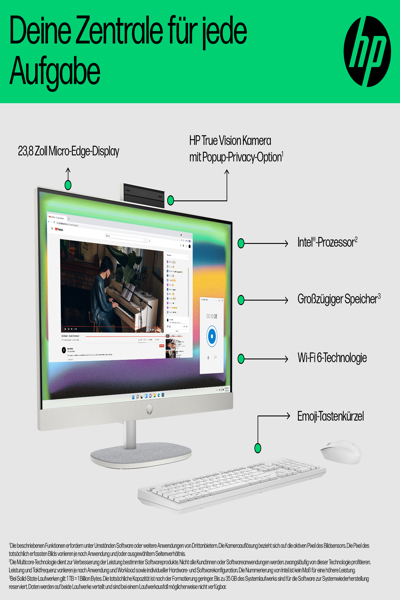 HP ALL-IN-ONE TOUCH PC 24-CR0111NG INTEL N100 FHD - C65Y3EA