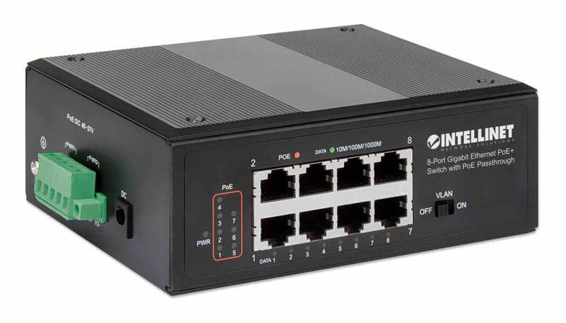8-port PoE+ Gb switch PoE passthrough - 561624