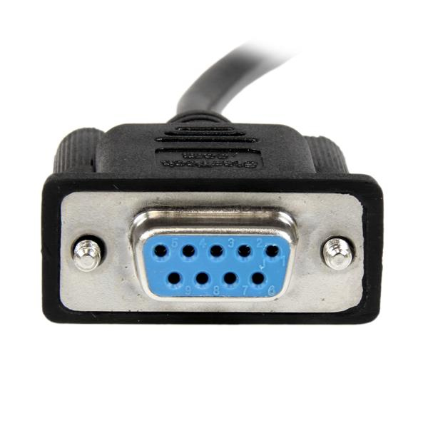 StarTech SCNM9FF1MBK DB9 RS232 Serial Null Modem Cable - SCNM9FF1MBK