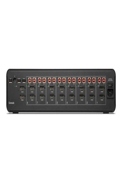 Belkin F1DN208KVM-UN-4 - 3840 x 2160 pixels - 4K Ultra HD - Rack mounting - Black - F1DN208KVM-UN-4