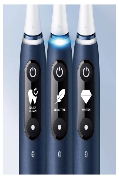 Braun iO Series 7N Sapphire Blue - Adult - Vibrating toothbrush - Daily care - Deep clean - Gum care - Sensitive - Whitening - Blue - Round - Battery - 409311