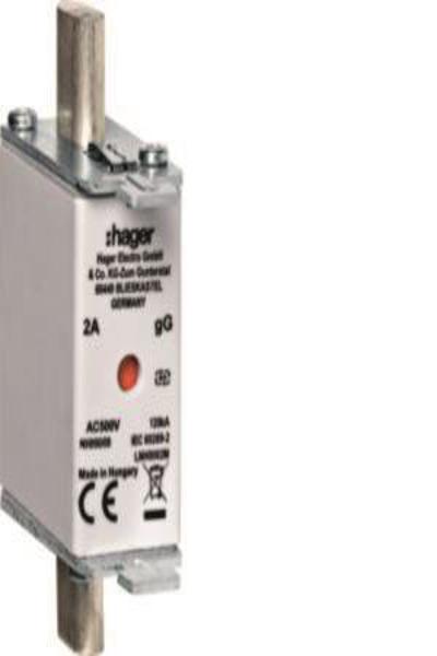 Fusible Hager LNH0080M NH000 500 V 80 A