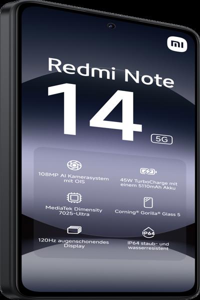 Xiaomi Redmi Note 14 schwarz - 256 GB