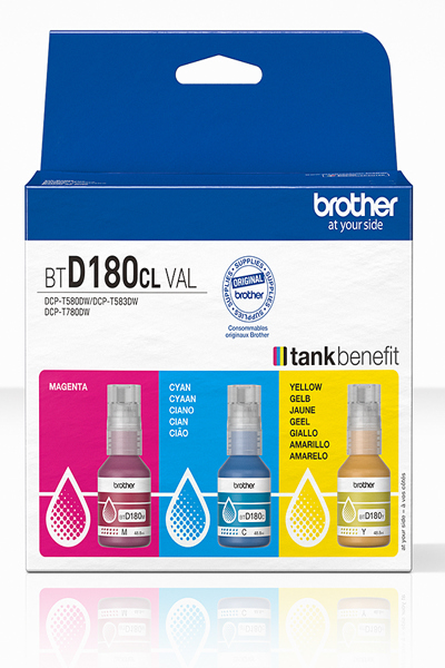 Brother BTD180CL Multipack Original Ink Cartridge - BTD180CLVAL