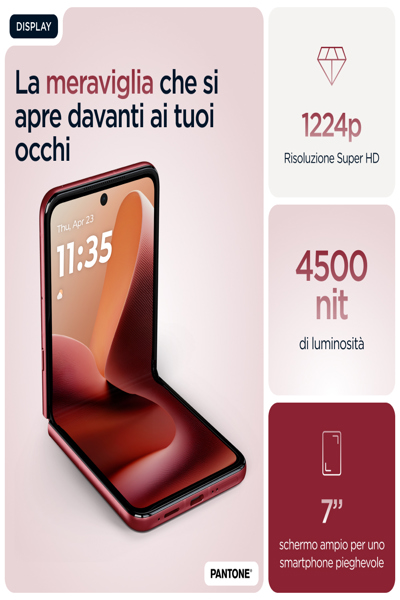 Motorola Solutions razr 60 ultra 6.96" Dual SIM Android 15 USB Type-C 4700 - 512 GB - 4,700 mAh - PB8R0008PL