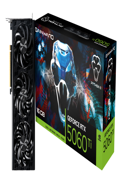 GAINWARD GEFORCE RTX 5060 TI PYTHON III GRAPHICS CARD - NE7506T019T1-GB2061R