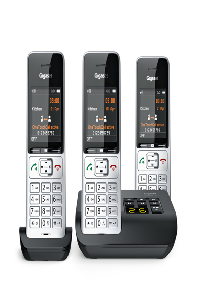 Gigaset Comfort 500A Trio Silver/Black Phone - L36852-H3023-B111
