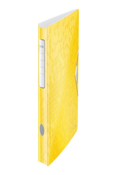 Esselte Leitz Ordner gelb A4 65mm 180° WOW Active m.Gummizugverschluss Polyfoam