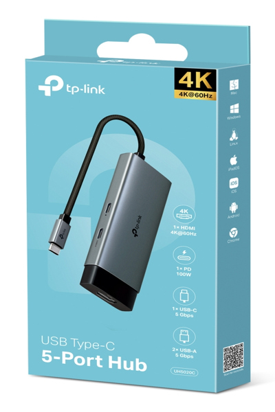 TP-LINK UH5020C USB Typ-C Hub 5 Gbps - UH5020C