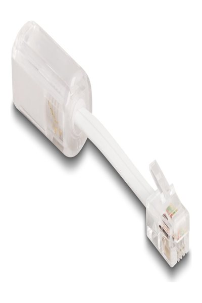 Delock Phone adaptor - RJ-10 (P) to RJ-10 (R) rotating - 88170