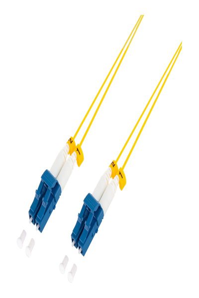 LogiLink Patchkabel OS2 LWL LC-LC Duplex G657.A2 extra duenn gelb - Network - 0.5 m - FS0LC00