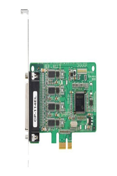 Moxa CP-114EL-DB9M - PCIe - 4x DB44 FM (RS-232/422/485) - Green - CE - FCC - ROHS - 0 - 55 Ã‚Â°C - 5 - 95%