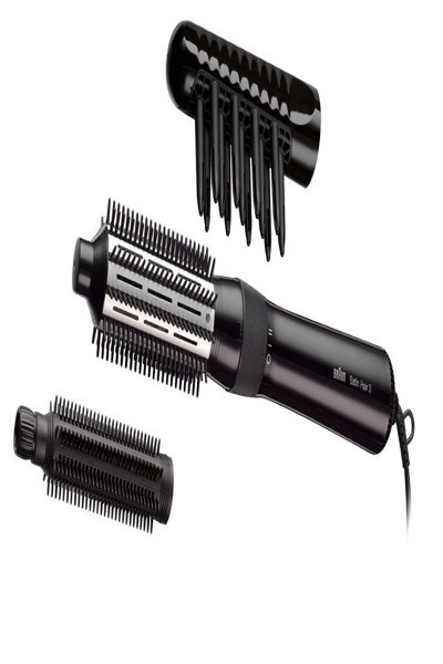 Braun AS330 - Hot air brush - Warm - Scrollbar - All hair - Long - Medium - Dry/wet hair - BRAS330E