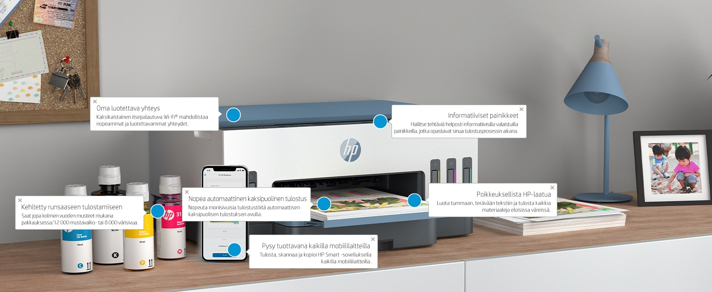 HP Printer Smart Tank 7006 All-in-One - Inkjet - Colored - 28B55A#BHC