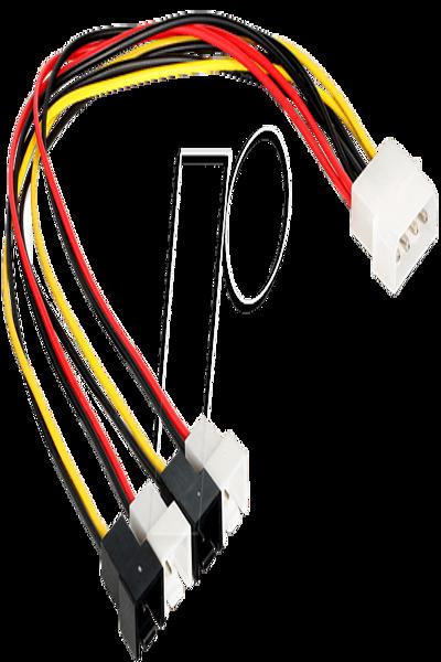 Delock Fan power adapter - 2 pin internal power (M) to 4 PIN internal power (M) - 83343