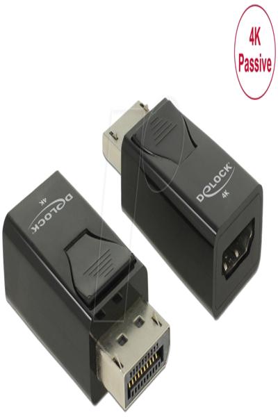 Delock Adapter - DisplayPort hane till HDMI hona - 66234