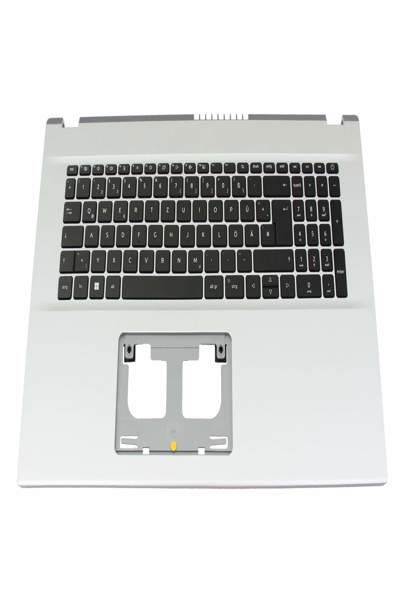 Acer 71NLC5BO046 Keyboard with Topcase DE German black/silver - Keyboard
