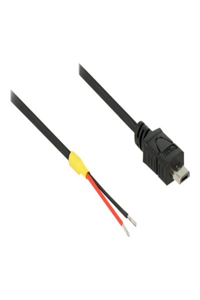 Delock Strömkabel - Micro-USB Typ B (endast ström) (M) till bar kabel - 85541