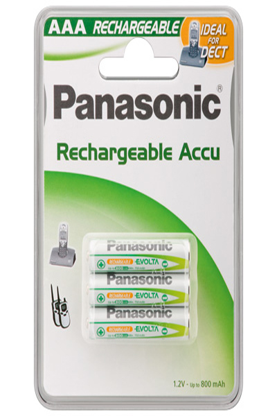 Panasonic P03P AAA 750 mAh NiMH uppladdningsbart batteri 3-pack - P03P/3BC800