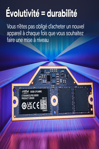 CRUCIAL CT64G75C2LP5X 64 GB LPDDR5X LPCAMM2 - CT64G75C2LP5X