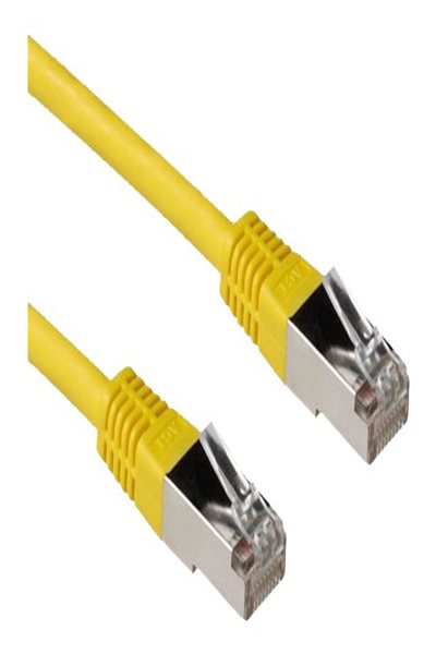 ACT Yellow 2 meter LSZH SFTP CAT6A patch cable with RJ45 connectors - 2 m - Cat6a - S/FTP (S-STP) - RJ-45 - RJ-45 - Yellow