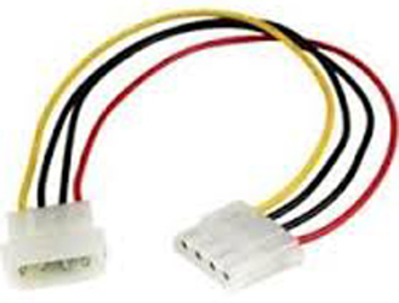 StarTech 12in LP4 Power Extension Cable M/F - LP4POWEXT12